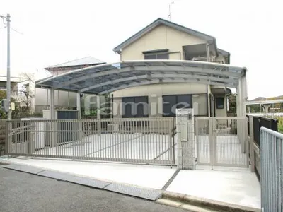 リフォームモダン クローズ外構