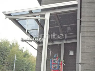 洗濯干し屋根 三協アルミ セパーネ 1階用 F型フラット屋根 独立式テラス 隙間カバー