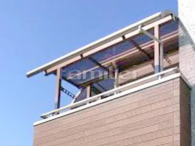 ベランダ屋根 三協アルミ メニーウェルテラス屋根 2階用 R型アール屋根 物干し