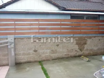 目隠しフェンス塀 化粧ブロック積み足し ユニソン シャモティ