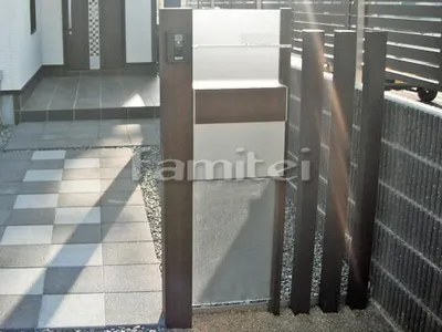 機能門柱 YKKAP ルシアスポストユニット BP02型 木製調デザインアルミ角柱 プランパーツ 角材