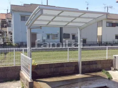 自転車バイク屋根 三協アルミ カムフィNex サイクルポート R型アール屋根