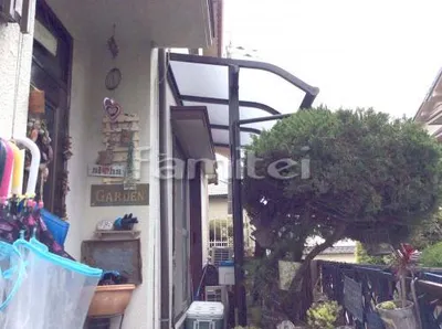 雨除け屋根 レギュラーテラス屋根 1階用 R型アール屋根