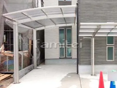 カーポート プライスポート 1台用(単棟) R型アール屋根