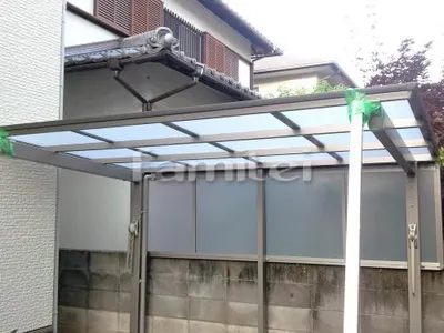 洗濯干し屋根 LIXILリクシル アーキフィットミニ 独立テラスタイプ TOEXトエックス F型フラット屋根 物干し