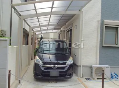 カーポート プライスポート 縦2台用(縦連棟) R型アール屋根