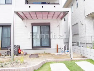 雨除け屋根 YKKAP リレーリアテラス 1階用 F型フラット屋根 物干し