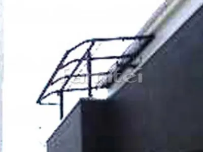 ベランダ屋根 レギュラーテラス屋根 2階用 R型アール屋根 物干し