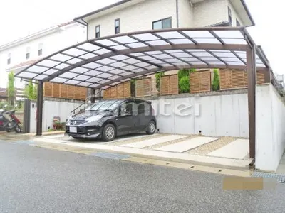 カーポート YKKAP レイナポートグラン 横3台用(ワイド トリプル) R型アール屋根