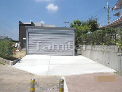 駐車場シャッター車庫 ブロ―ディア BRN-D576J 土間コンクリート 伸縮目地