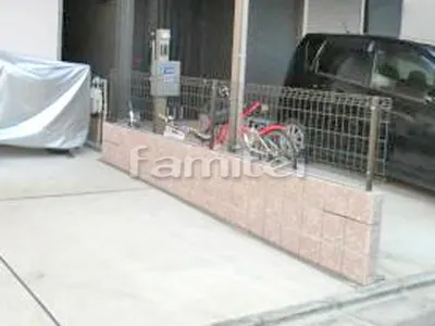 境界フェンス塀 LIXILリクシル ハイグリッドフェンスUF8型 TOEXトエックス 化粧ブロック ユニソン シャモティ