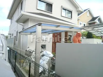 自転車バイク屋根 LIXILリクシル ネスカF F型フラット屋根 駐輪場屋根 サイクルポート