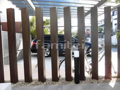 木製調デザインアルミ角柱 LIXILリクシル デザイナーズパーツ 枕木材 角材 目隠し TOEXトエックス