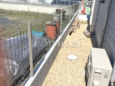 境界フェンス塀 LIXILリクシル ハイグリッドフェンスUF8型 TOEXトエックス コンクリートブロック