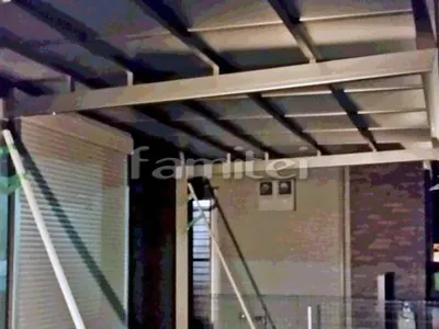 カーポート 三協アルミ マイリッシュ(ニューマイリッシュ) 1台用(単棟) F型フラット屋根 前下がり 逆勾配