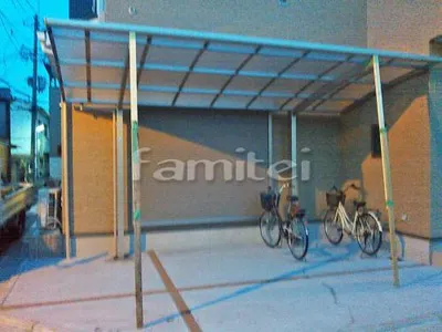 カーポート YKKAP レイナポートグラン 1台用(単棟) R型アール屋根