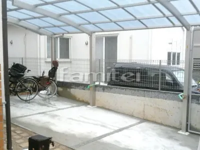 カーポート YKKAP レイナポートグラン 縦1.5台用(1台+延長 縦連棟) R型アール屋根