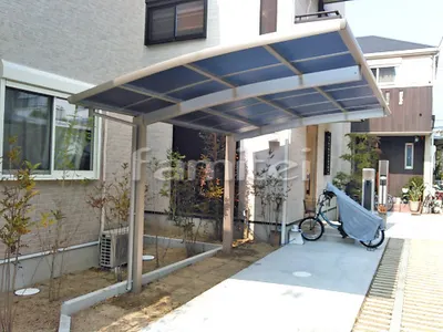 カーポート プライスポート 1台用(単棟) R型アール屋根