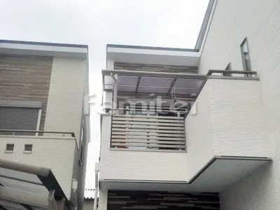 ベランダ屋根 レギュラーテラス屋根 2階用 R型アール屋根 物干し