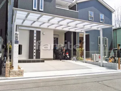 カーポート LIXILリクシル ネスカF 横2台用(ワイド ツイン) F型フラット屋根