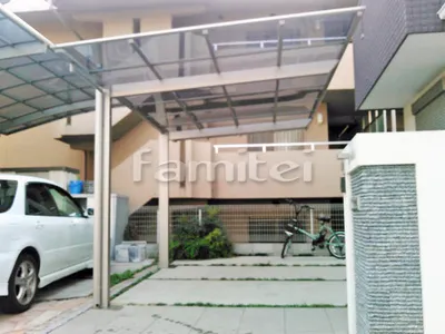 カーポート LIXILリクシル ネスカF 1台用(単棟) F型フラット屋根