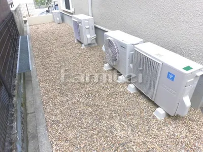 犬走り 防犯砂利敷き 防草シート加工