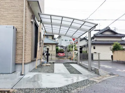 カーポート プライスポート 1台用(単棟) R型アール屋根