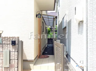 雨除け屋根 フラットテラス屋根 1階用 F型 物干し