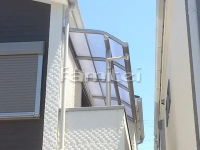 ベランダ屋根 レギュラーテラス屋根 2階用 R型アール屋根