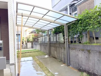 カーポート LIXILリクシル ネスカR 1台用(単棟) R型アール屋根