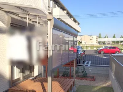 洗濯干し場 目隠しパネル(前面 正面) ヴェクターテラス用 目板隙間ふさぎカバー