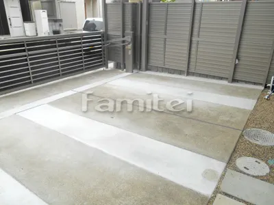 駐車場ガレージ床 土間コンクリート延長