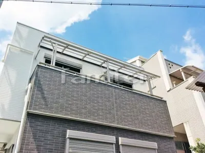 ベランダ屋根 レギュラーテラス屋根 2階用 R型アール屋根 物干し