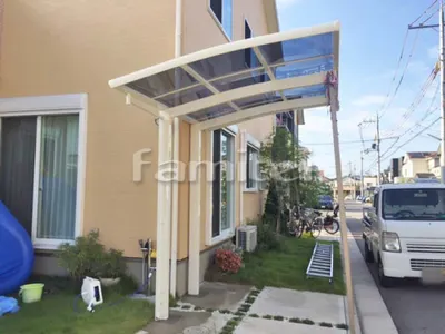 自転車バイク屋根 YKKAP レイナポートグランミニ 駐輪場屋根 サイクルポート R型アール屋根