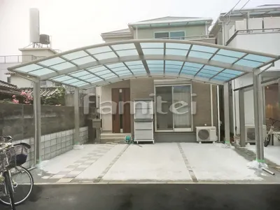 カーポート プライスポート 横2台用(ワイド ツイン) R型アール屋根