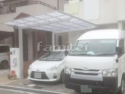 カーポート LIXILリクシル ネスカF 1台用(単棟) F型フラット屋根　