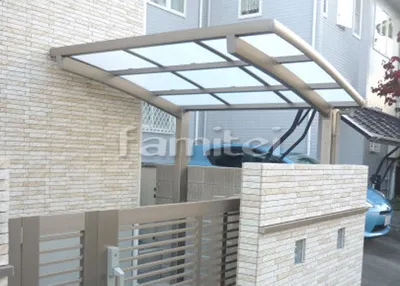 自転車バイク屋根 LIXILリクシル ネスカR R型アール屋根 サイクルポート 駐輪場屋根