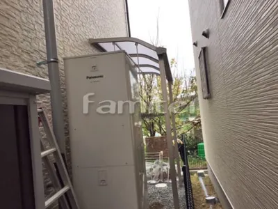 雨除け屋根 レギュラーテラス屋根 1階用 R型アール屋根 物干し