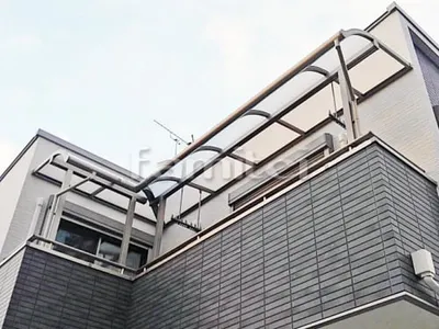 ベランダ屋根 LIXILリクシル スピーネ 2階用 R型アール屋根 特殊加工 入隅