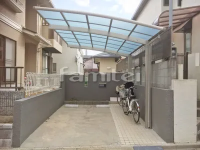 カーポート YKKAP レイナポートグラン 1台用(単棟) R型アール屋根