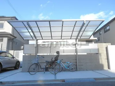 カーポート LIXILリクシル フーゴR 1台用(単棟) R型アール屋根