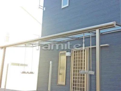 雨除け屋根 LIXILリクシル スピーネ 1階用 F型フラット屋根 物干し 特殊加工 斜めカット