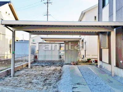 積雪カーポート スノーポート50 折板屋根 横2台用(ワイド ツイン) F型フラット屋根