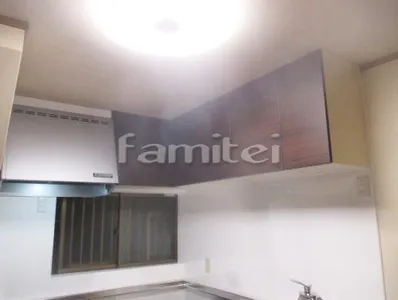 ウォールキャビネット 扉柄ディープウォルナット