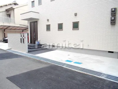 新築シンプル オープン外構