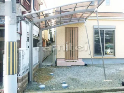 カーポート LIXILリクシル ネスカR 1台用(単棟) R型アール屋根