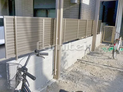 目隠しフェンス塀 LIXILリクシル プレスタ8型 化粧ブロック ユニソン ジャスティ