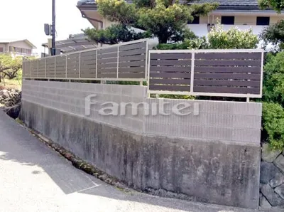 目隠しフェンス塀 LIXILリクシル セレビューRP3型 化粧ブロック ユニソン ジャスティ