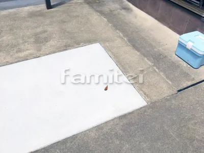 土間コンクリート延長