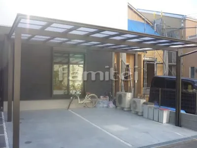 カーポート LIXILリクシル ネスカF 横2台用(ワイド ツイン) F型フラット屋根